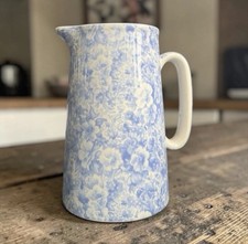 Blue english floral chintz - blue,