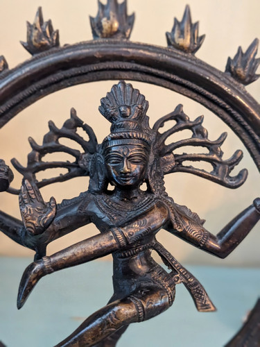 Antique bronze hindu dancing - antique,
