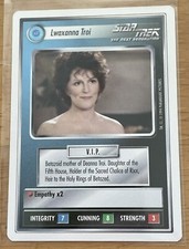 Star Trek Premiere Alpha White Border CCG 1994 Lwaxanna Troi
