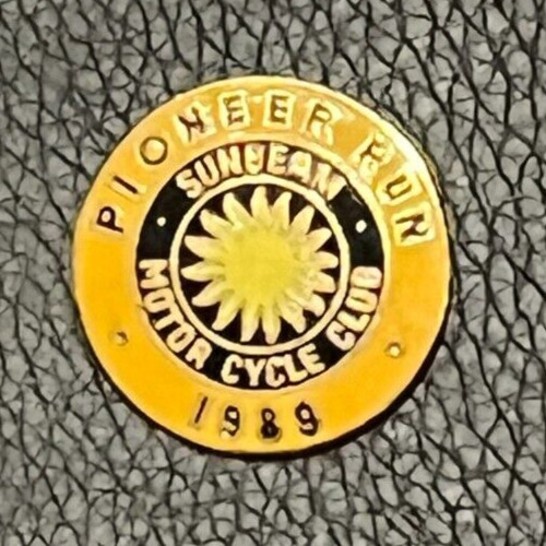 Motorcycle pin badge sunbeam - badge,