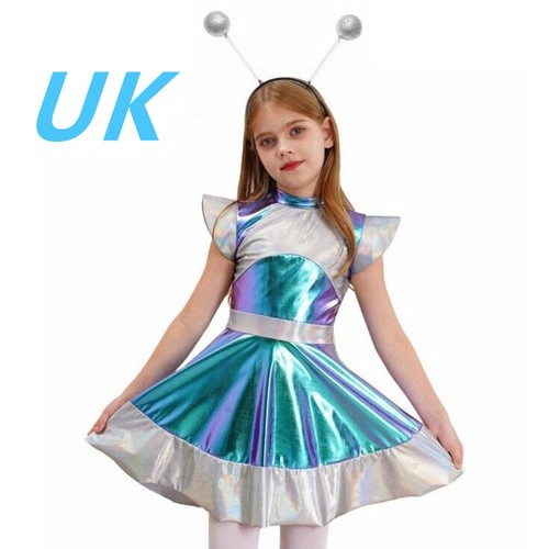 Girls alien costume shiny - girls,
