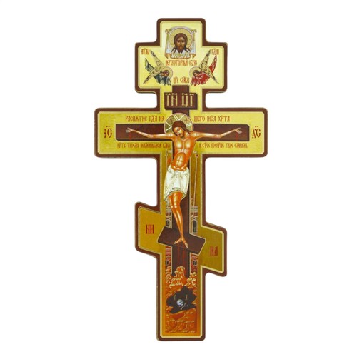 Wood orthodox icon cross - orthodox,