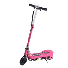 HOMCOM Foldable Kids Electric Scooter, for Ages 7-14 Years, Pink