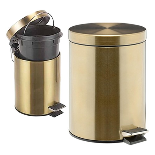 Stainless steel pedal bin - stainless,