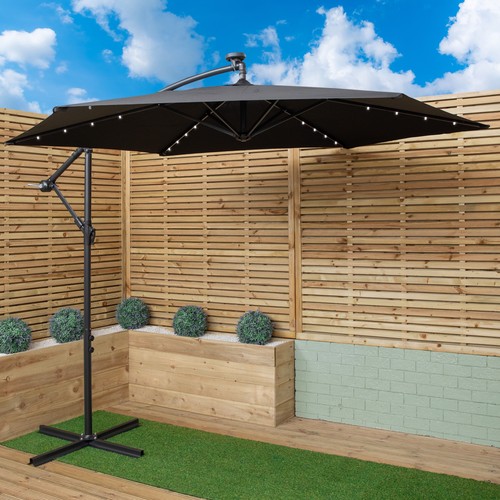 Black solar powered - 3m,
