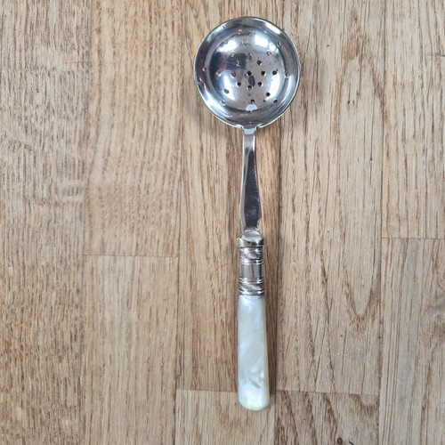 Edwardian silver sugar - edwardian, sifter