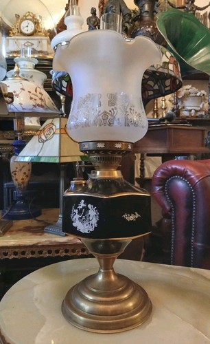 Antique oil lamp florentine - antique,