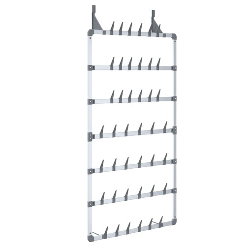 Hanging shoe rack - silver, wall