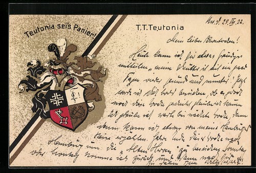 Artist postcard teutonia sei - teutonia, sei's