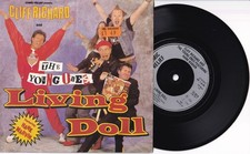 CLIFF RICHARD AND THE YOUNG ONES: Living Doll - 7" VINYL: EXCELLENT