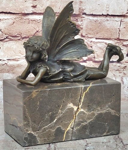 Genuine bronze small angel - small,