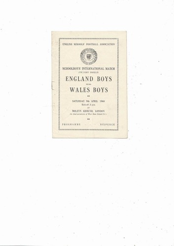 1960 england wales - 1960, v
