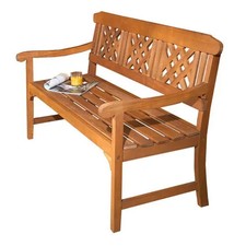 3 Seater Hardwood Bench