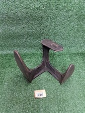 Vintage Cast Iron Shoe Last Cobblers Anvil Old Metal Triple Foot (#336)