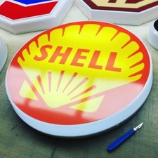 SHELL illuminated wall sign