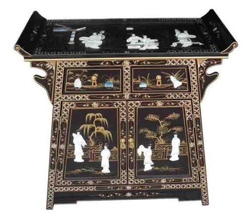 Oriental chinese black lacquer - oriental,