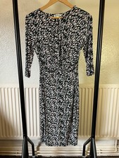 ladies whistles green jersey dress size 10uk