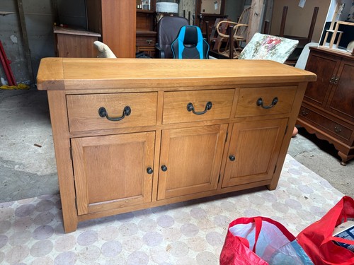 Oak sideboard cupboard - oak, drawers
