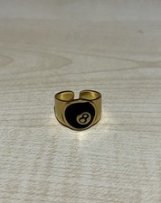 Gold 8 Ball Ring