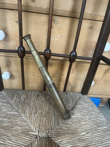 Brass folding telescope - folding,