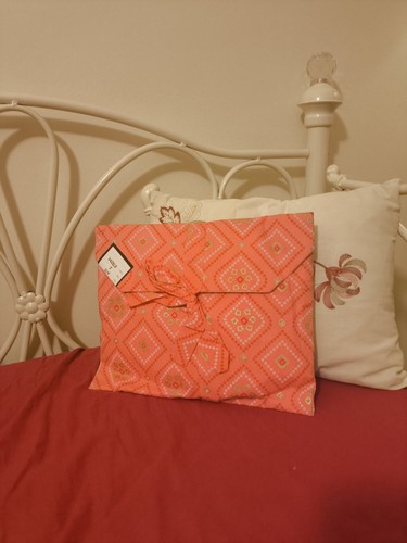 Coral pink block - coral,