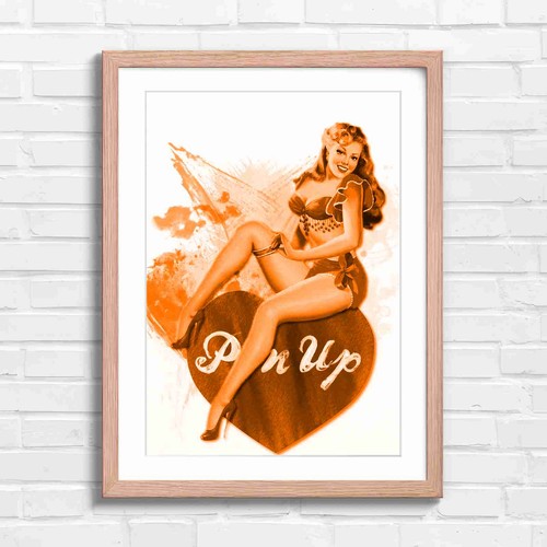Pin girl with heart - pin,