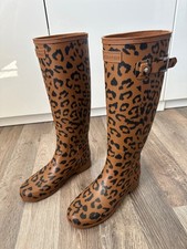 New Leopard print Hunter wellington boots/wellies.  