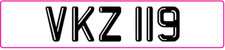 Dateless number plate - number,