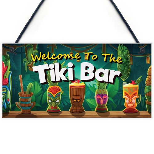 Tiki bar welcome hanging - bar,