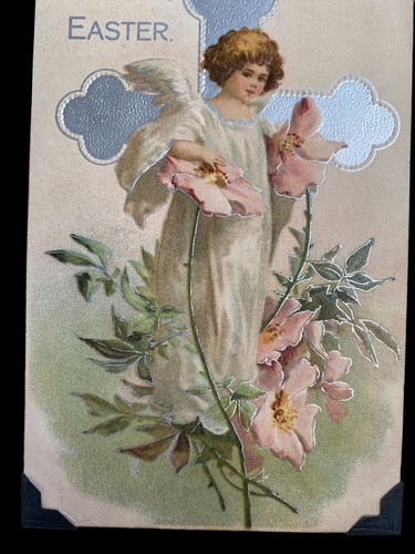 Vintage postcard easter happy - postcard,