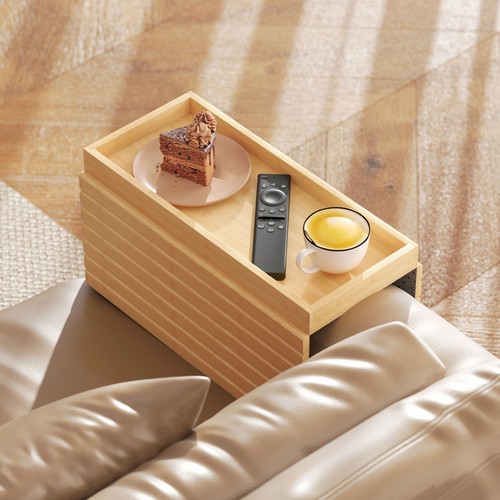 Bamboo sofa arm - arm, tray,