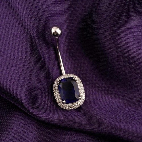 Sapphire diamond 14k - diamond, white