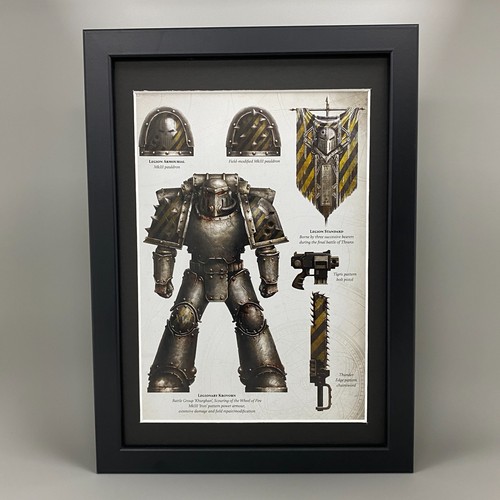 Iron warriors framed art - iron,