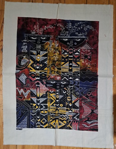 Vtg colorful indonesian batik - indonesian,