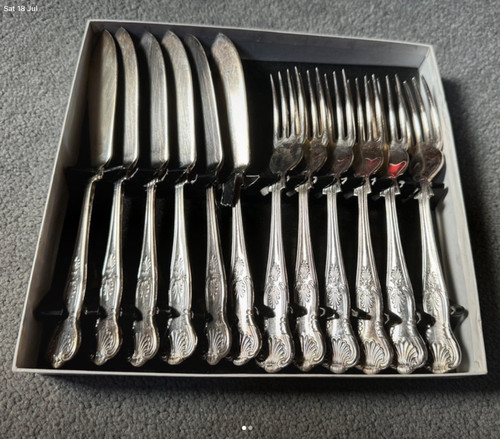 12pc silver plated cutlery set - 12pc,