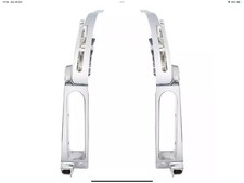 Harley Davidson Touring 2014-Up Chrome Rear Fender Support Brackets Covers OEM