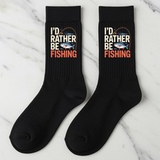 Fishing Socks, I'd Rather Be