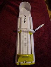 Clarks Junior to Adult Foot Gauge Sizer Measuring Shoe Size & Width White Green