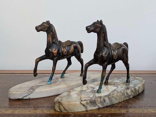 Art deco pair - pair, bronze