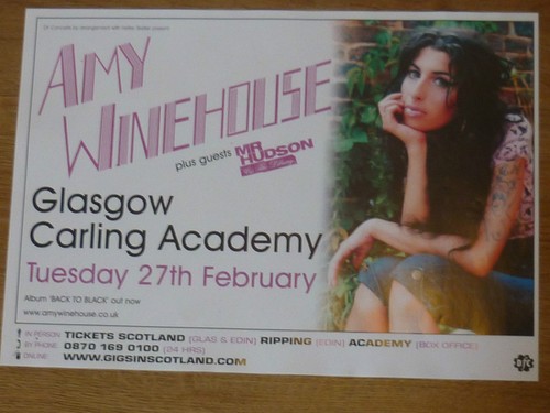 Amy winehouse concert poster - winehouse,