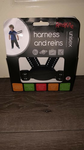 Red kite harness reins - red,