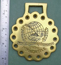 KB Horse Brass: World Ploughing Contest, Horncastle, 1984, Free P&P, plough