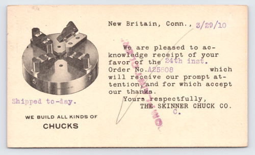 1910 skinner chuck new - 1910,