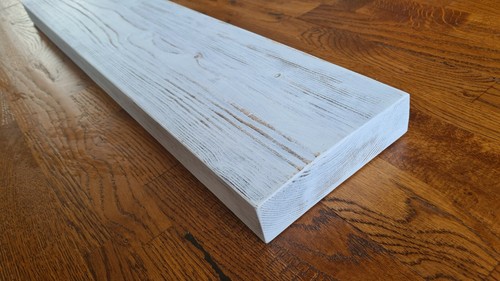 Rustic floating shelf white - floating,