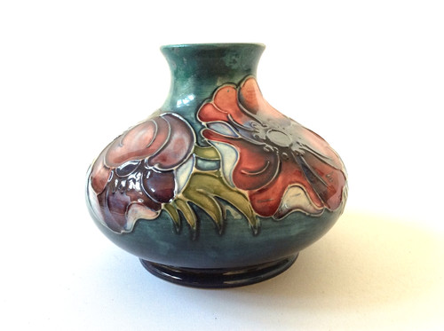 Moorcroft blue signature - moorcroft,