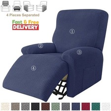 Stretch Jacquard Recliner Sofa