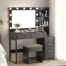 Vanity Table with LED Lighted