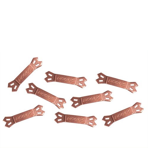 Copper battery connector 8pcs - copper,