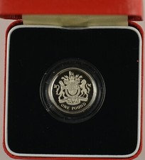 GB 1993 £1 PIEDFORT SILVER