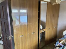 Vintage Retro Wood Wardrobe Mid Century 1960s 70s Danish Style Pos Oak Teak